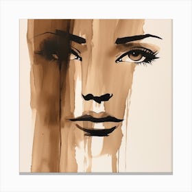 Coffee Drips Canvas Print