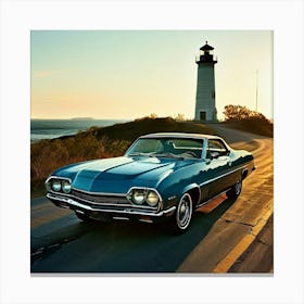 Car Elder Eve Studio 70s Fast Lighthouse Secure Tire Success Status Potent America Repa (3) Canvas Print