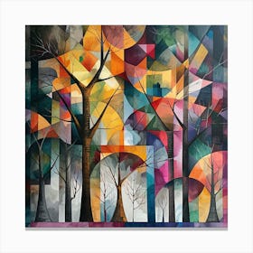 Abstract Of Trees Canvas Print