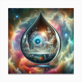 Eye Of The Drop Canvas Print