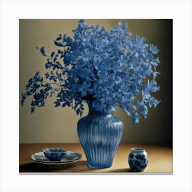 Blue Vase Canvas Print