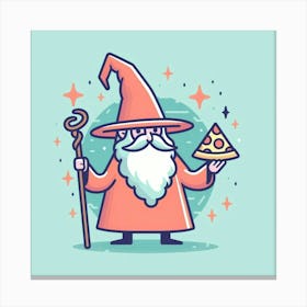 Pizza Wizard Canvas Print