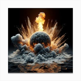 Atomic Explosion 3 Canvas Print