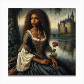 Princess And The Rose10 Canvas Print