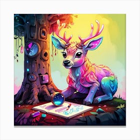 Deer Art 1 Canvas Print