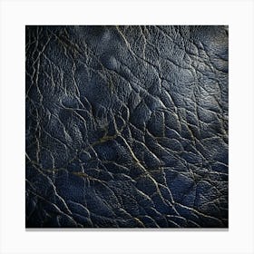 Closeup Of Blue Leather Canvas Print