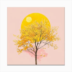 Yellow Tree Canvas Print