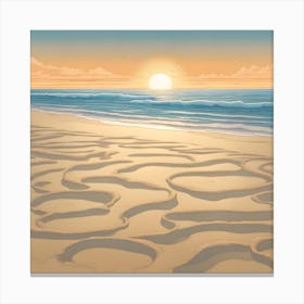 Sand On The Beach Canvas Print