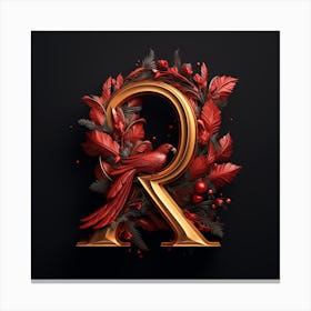 Letter R 3 Canvas Print