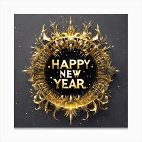 Happy New Year 121 Canvas Print