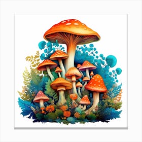 Mushroom Forest Canvas Print