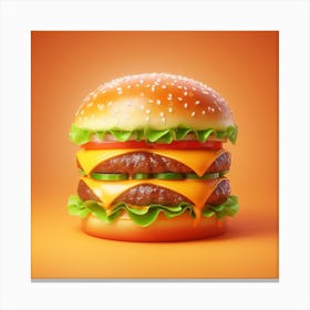 Burger8 Canvas Print