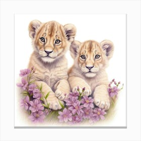 Lion Cubs 2 Leinwandbilder