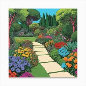 Garden Path 15 Canvas Print