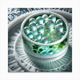 A Detailed Close Up Of A Futuristic Dish Called Gl Canvas Print