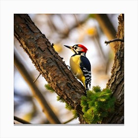 Woodpecker Canvas Print