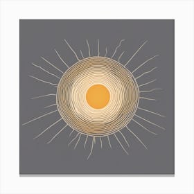 Sun In A Nest Canvas Print