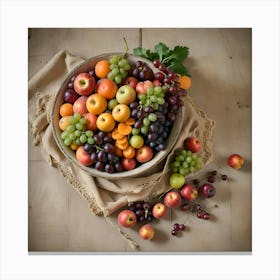 Fruit Bowl Canvas Print