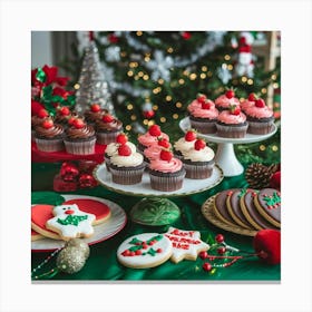 A Christmas Dessert Table With Chocolate 6tdeqkxnrosjcx1m3ehgwg H3nbq2sxrdijddcia 7ofw Canvas Print