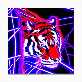 Neon Tiger Canvas Print