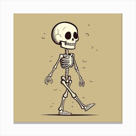 Skeleton Walking 1 Canvas Print