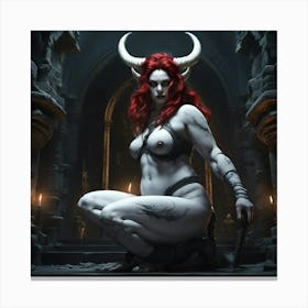 Demon Woman 1 Canvas Print