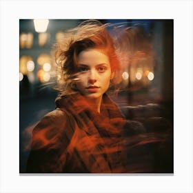 Woman In The City Canvas Print