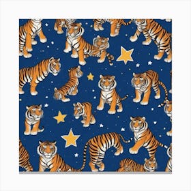 Tiger Stars Canvas Print