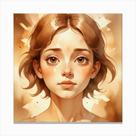 Portrait Of A Girl 8 Canvas Print