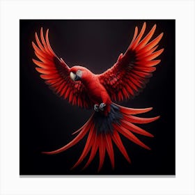 Red Parrot Canvas Print