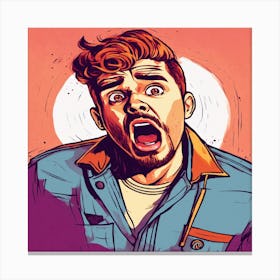 Angry Man Canvas Print