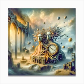 Temporal Echoes of Gemini Canvas Print