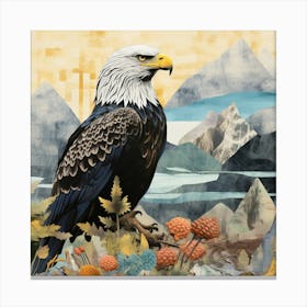 Bird In Nature Bald Eagle 1 Canvas Print