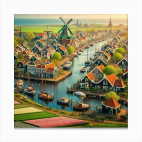 Dutch Village 3 Canvas Print