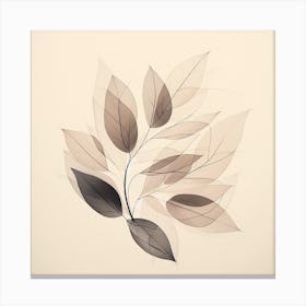 Abstract Leaves Canvas Print