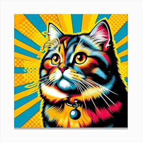 Pop Cat 10 Canvas Print