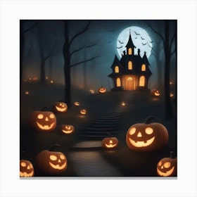 Halloween Pumpkins 2 Canvas Print