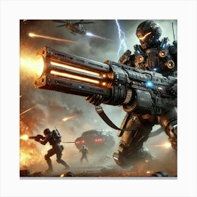 Sci Fi Darkstorm Suppression Teams 1024x1024 1 Canvas Print