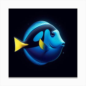 Blue Fish 2 Canvas Print