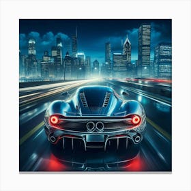 Futuristic Sports Car 8 Canvas Print