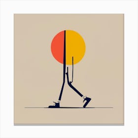 Man Walking Canvas Print