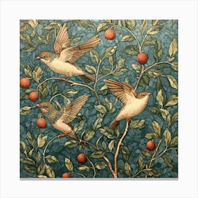 Birds In A Tree Art 5 Canvas Print