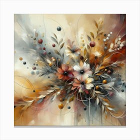 Abstract Floral Painting 9 Canvas Print