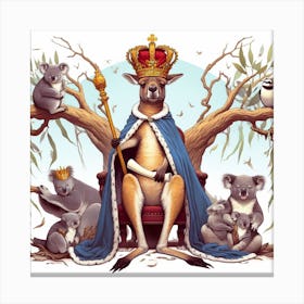 Kangaroo King 2 Canvas Print