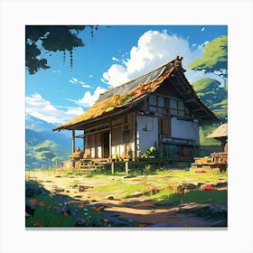 House In The Countryside 3 Canvas Print