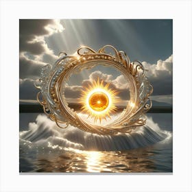 Golden Sun 15 Canvas Print