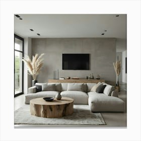 Modern Living Room 139 Canvas Print