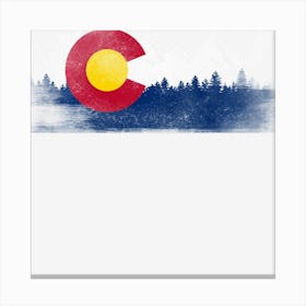 Mountain Co State Flag Canvas Print