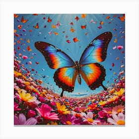 Field of Butterflies Canvas Print