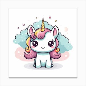 Cute Unicorn 441 Canvas Print